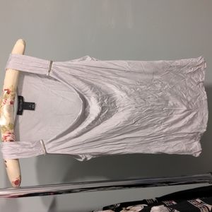 WHBM Light Gray Cowl Neck Tank